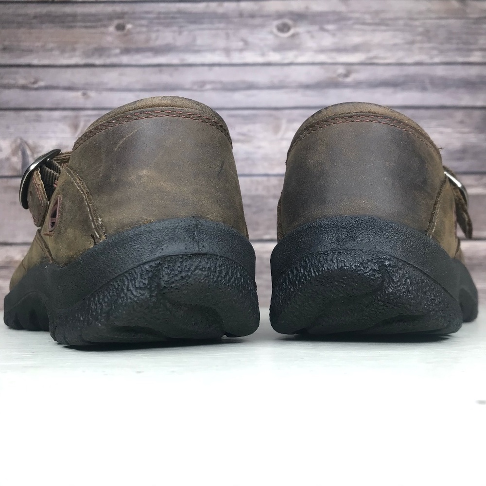 Keen Mary Jane Brown Leather Nubuck Shoes Sandals - Picture 6 of 8